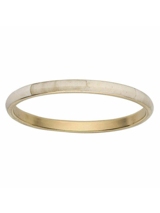 Jewelry - Handcrafted Tribal India Raw Brass and Cream Yak Bone Bangle Bracelet
